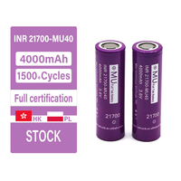 Baterai Lithium MU INR21700-MU40 21700 4000mAh 3.6V 70A High Discharge Full Tab Cell untuk E-bike dan Peralatan Listrik