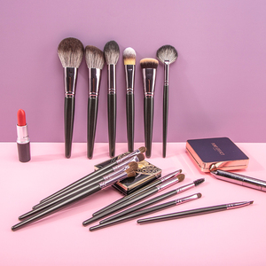 Brocha de maquillaje de pelo de cabra de marca privada de lujo de fábrica con gran descuento, 15 piezas, juego de brochas de maquillaje de pelo Natural súper suave profesional - Product Image 3