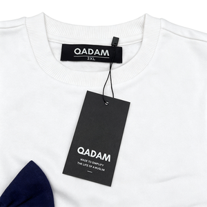 Étiquette personnalisée de luxe pour marque privée, en tissu damassé haute densité, pour couture de col, ensemble d'accessoires vestimentaires - Product Image 1