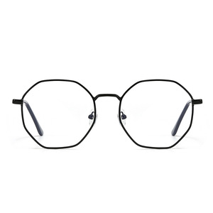 Anti Radiation Octagonal <b>Metal</b> <b>Frame</b> Eyeglasses For Women Blue Light Protection Full <b>Frame</b> PC Lens - Product Image 5