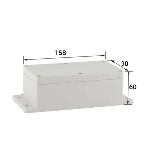 Ip67 PVC ABS plastic waterproof junction box Flat electrical control enclosure with hinge