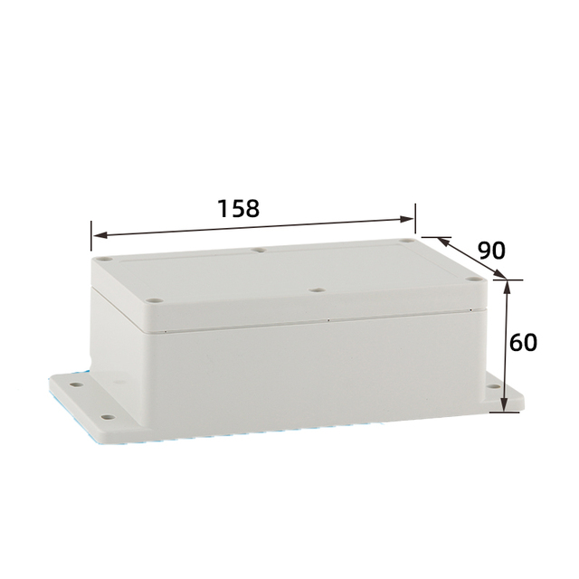 Ip67 PVC ABS Plastic Waterproof Junction Box Flat Electrical Control Enclosure with Hinge