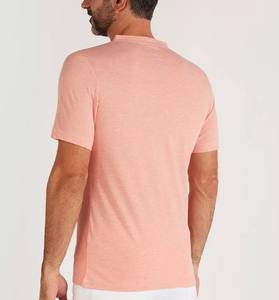 Camiseta de Cuello Redondo 100% Algodón Sólido, Estilo Casual de Punto, Tinte Liso, Transpirable, de Secado Rápido, Manga Corta, Largo Regular, Lisa - Product Image 2