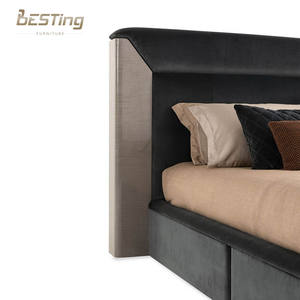 <span class=keywords><strong>Cama</strong></span> <span class=keywords><strong>de</strong></span> cuero italiana tamaño King personalizada, <span class=keywords><strong>cama</strong></span> moderna <span class=keywords><strong>de</strong></span> lujo, juego <span class=keywords><strong>de</strong></span> marco <span class=keywords><strong>de</strong></span> madera <span class=keywords><strong>de</strong></span> chapa, muebles <span class=keywords><strong>de</strong></span> dormitorio, <span class=keywords><strong>cama</strong></span> - Product Image 3