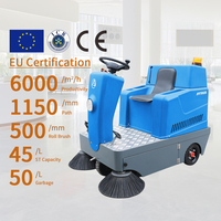 Balayeuse de sol industrielle compacte à batterie, autoportée, pour le nettoyage et le lavage des routes – Offre spéciale