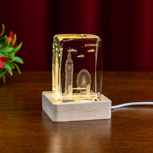 Puente pequeño, venta al por mayor, personalización, recuerdos turísticos, regalos, Reino Unido, Londres, ojo tallado, grabado de cristal láser 3D, artesanías de cristal - Product Image 3