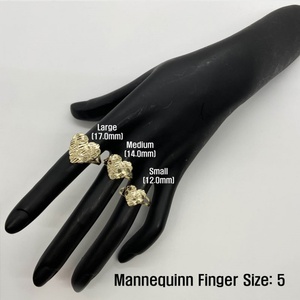 Anillos de Boda Románticos Finos Color Rosa, Anillo de Latón con Baño de Oro 14k 18k PVD con Forma de Corazón para Hombre y Mujer - Product Image 6