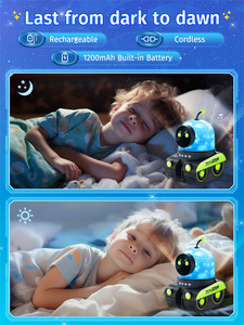 Đèn ngủ robot dễ thương Đèn ngủ LED Đèn ngủ cho trẻ em Đèn ngủ cho phòng ngủ Đèn mini Đèn trang trí - Product Image 4