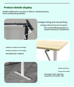 Escritorio de ordenador de Metal Simple moderno con función de elevación para oficina en casa Escritorio de estudio para niños para dormitorio uso de estudiantes - Product Image 5