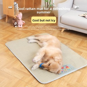 Alas Tidur Anjing Pendingin Musim Panas Perlengkapan Hewan Peliharaan Kucing Anjing Ukuran Ekstra Besar Alas Pendingin Bernapas Padat Kasur Es Untuk Penggunaan Dalam Ruangan - Product Image 1