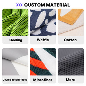 Serviette de plage et de golf Ujoy de haute qualité, jetable, compressée, écologique, à séchage rapide, en microfibre, sans sable, motif gaufré, avec logo personnalisé - Product Image 2