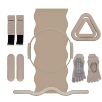 XLAN Individuelles Logo Tragbares Umweltfreundliches Silikon Hantel-Set Power Ring Yogamatte Heimfitness-Set Yoga Pilates