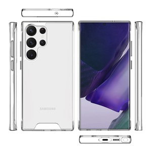 <span class=keywords><strong>Funda</strong></span> transparente de acrílico duro <span class=keywords><strong>para</strong></span> <span class=keywords><strong>Samsung</strong></span> Galaxy S23 <span class=keywords><strong>Ultra</strong></span> 5G, carcasa trasera transparente con botón de Metal - Product Image 2