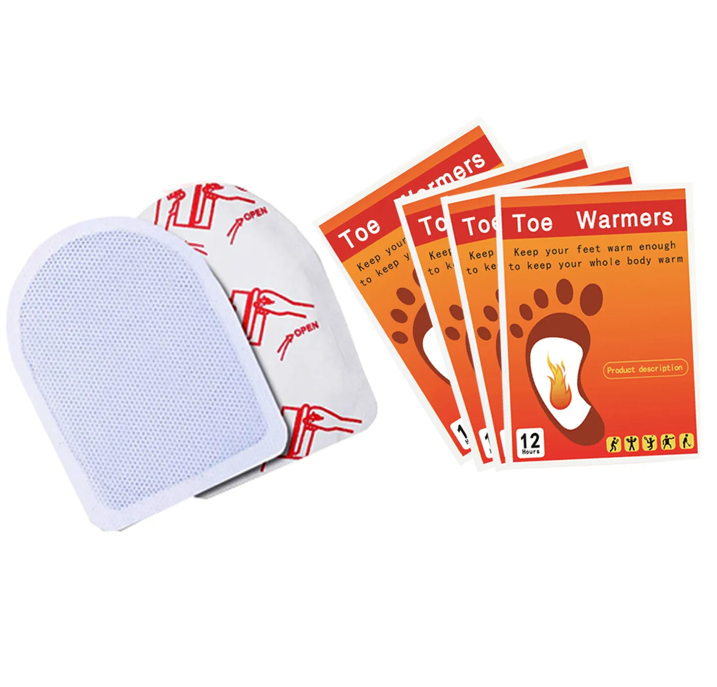 Highly quality original factory warm body instant heat pad foot patch warmer heating pad feet warmers