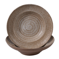 Nouveau style – Ensemble de bols à ramen ronds en mélamine de 11,3 pouces avec impression anneau annuel