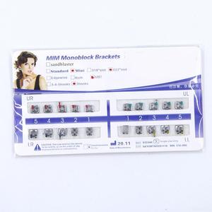 Mini MBT Monoblock Orthodontic Brackets 0.022 Slot 345 Hooks <b>Sandblasted</b> Metal Dental Alignment Accessories - Product Image 4