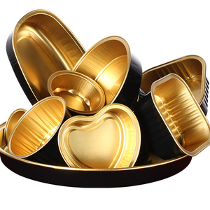 <strong>China</strong> Manufacturer 338ML Airline Disposable Aluminum Foil <strong>Baking</strong> <strong>Cup</strong> Aluminum Foil Container Microwave Oven Foil Tray with Lid - Product Image 1