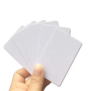 Rzx Hot Koop 85.5*54*0.76Mm Size Printable Thermische Overlay Witte Lege Plastic Pvc Kaarten Zonder Chip voor Card Printers