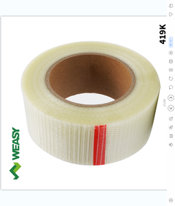 Ruban adhésif thermofusible rayé en fibre de verre avec film PET simple face sans résidu de qualité supérieure <span class=keywords><strong>Weasy</strong></span> pour l'emballage logistique - Product Image 6