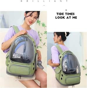 Kişiselleştirilebilir Nefes Alabilen Kedi Küçük Köpek Sırt Çantası Taşıyıcı, Yürüyüş Kamp Açık Hava Seyahati için Kolay Taşıma Çantası - Product Image 5