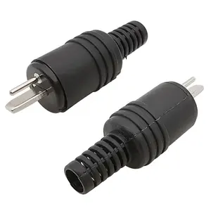 1/2/5Pcs 2 Pin DIN Cắm Loa HiFi Kết Nối Vít Thiết Bị Đầu Cuối Cáp Hàn Điện Tín Hiệu Cắm Adapter Đen