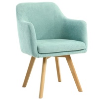 Fauteuil de salon en tissu de velours, chaise avec jambes en bois massif, nouveau style moderne