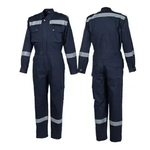 Reflexivo Mens Marinha Bolier Suit Macacões dos homens Industrial Mining Business Workwear Macacões para homens