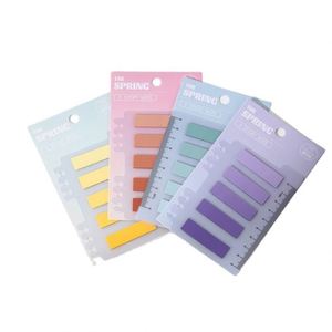 แท็บใส HengXin สติกเกอร์โน้ตไล่สี สติกเกอร์ติดป้าย สำหรับนักเรียน - Product Image 1