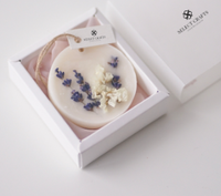 Accueil personnalisée Décoration de Fleurs Séchées Aromathérapie Main Cristal Infusé Cire Tablet