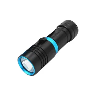 Hxj Aquatische Zaklamp Dx1 Ip68 XM-L2 Led 12W Professionele Duiken Zaklamp 100M High Power Scuba Zaklamp