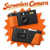 Kamera Digital Portabel 20MP dengan Flash Terintegrasi, Layar Gratis, Gaya Retro Vintage, Desain Kompak Tanpa Layar