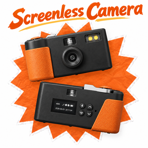 Appareil photo numérique portable 20MP avec flash intégré, style rétro vintage compact, sans écran, design ancien, vente en gros - Product Image 1