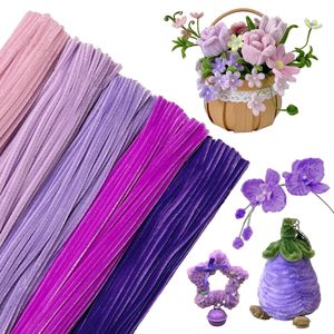 ชุดทำความสะอาดท่อ DIY สีสันหลากหลาย 100 ชิ้น แบบหนา 8 มม. กำมะหยี่หนา 9 มม. แบบแท่ง Liapu สีแดง แบบยืดหยุ่น - Product Image 1