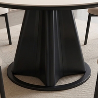 Table à manger extensible peu encombrante avec 6 chaises pour petit appartement