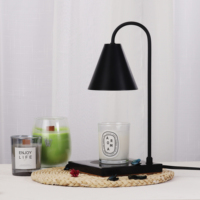 Minuterie et gradateur chauffe-cire fondante pour toutes les tailles bougie parfumée décor à la maison marbre gradation en continu chauffe-bougies électriques lampe