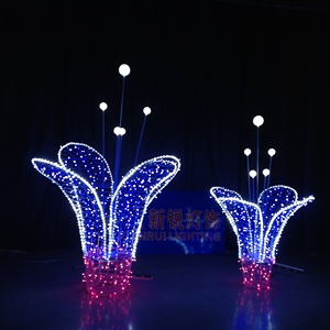 Luces Decorativas de Flores 3D de Lujo para Iluminación de Caminos de Jardín en Bodas al Aire Libre y Decoración de Eventos Nocturnos Navideños - Product Image 1