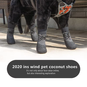 Chaussettes imperméables pour animaux de compagnie en coton d'hiver 30 mm * 35 mm, anti-salissure, pour grands chiens, baskets populaires pour chiens - Product Image 2