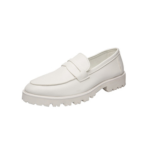 CHOOZII Wholesale Casual Shoes <strong>Ladies</strong> Women Cushioning <strong>White</strong> Genuine Leather Simple Style <strong>Loafers</strong> - Product Image 5