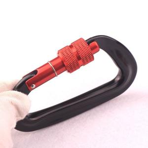 Axel D Shape Aluminum <b>Carabiner</b> 5Kg Load Locking Spring Buckle Mixed Colors Outdoor Climbing Hook Accessory - Product Image 2