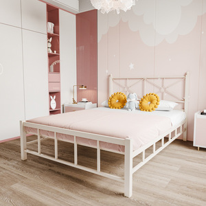 Giường khung sắt 1.5m hiện đại với giường kim loại đơn & hai lớp 1.2m cho ứng dụng phòng khách - Product Image 5