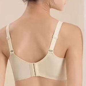 Soutien-gorge de luxe en dentelle florale pour <span class=keywords><strong>femme</strong></span>, en <span class=keywords><strong>latex</strong></span> de haute qualité, coupe profonde en V, dos nageur sexy, respirant, push-up, sans couture - Product Image 2