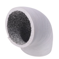 Conduit d'air flexible en aluminium PVC combiné à double couche d'échappement de ventilation