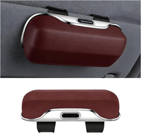Accesorios Esenciales para el Automóvil, Organizador de Visera para Gafas de Sol, Antiarañazos, para Conducir Diariamente, para Viajar, Estuche para Gafas de Sol para Visera de Automóvil
