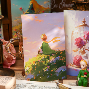 Serie Prince's Rose en caja para estudiantes, mensaje conmemorativo, postales, tarjetas de felicitación pequeñas - Product Image 3