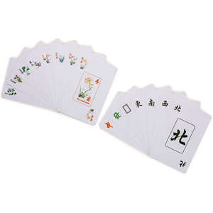 Cartes de jeu Mahjong format voyage 3,6 x 2,4 pouces – Mahjong chinois taïwanais, cartes de poker de casino - Product Image 5