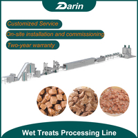 Ligne de production automatique de friandises humides pour animaux de compagnie, machine de fabrication d'aliments pour animaux, extrudeuse de bâtonnets de viande pour chiens, ligne de production d'aliments humides pour chats, certifiée CE