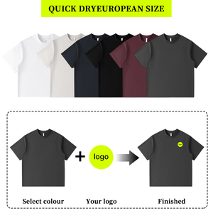 Camiseta Unisex de Algodón 100%, 380 g, 6 Colores, Cuello Redondo, sin Costuras, para Impresión Personalizada - Product Image 2