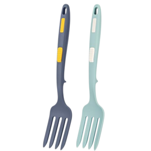Fourchette flexible en silicone, fourchette de cuisine en silicone résistante à la chaleur de 12 pouces, grande fourchette antiadhésive, outil de cuisine ultime pour mélanger, écraser, fouetter - Product Image 1