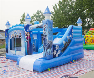 Château <span class=keywords><strong>gonflable</strong></span> Elsa et Anna de La Reine des Neiges - Utilisation commerciale, matériau PVC, capacité 500 kg, taille personnalisée - Product Image 5