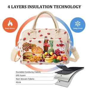Insulated Lunch Bag for Women Men Large Reusable Lunch Box Adult Leakproof Portable Cooler Tote Bags for Work Picnic Cooler Bag - Product Image 4